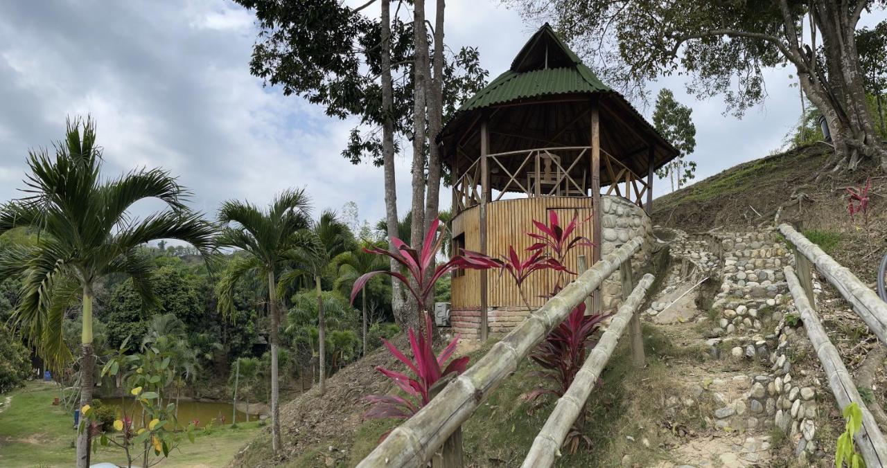 Ecohostal Palmares Del Rio Guachaca Exterior foto